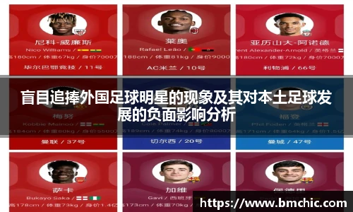 盲目追捧外国足球明星的现象及其对本土足球发展的负面影响分析